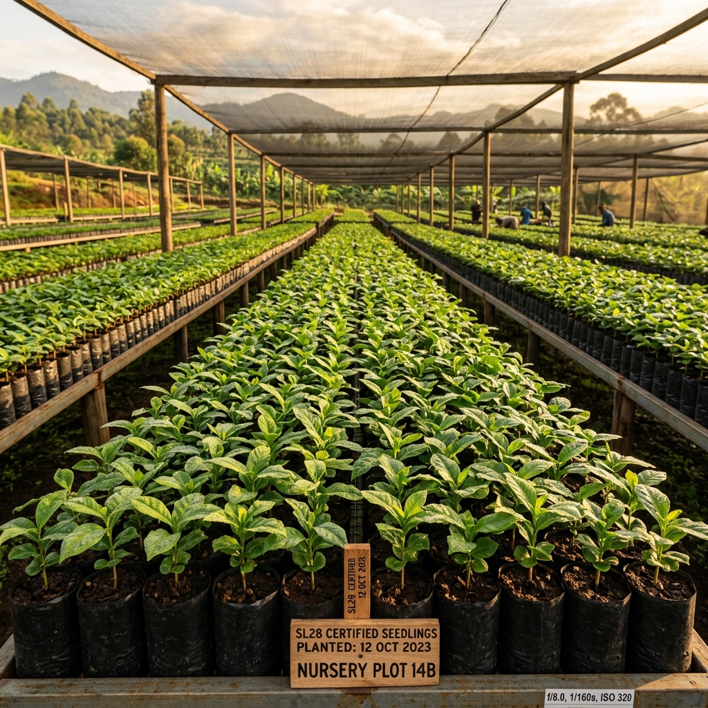 Certified coffee seedlings